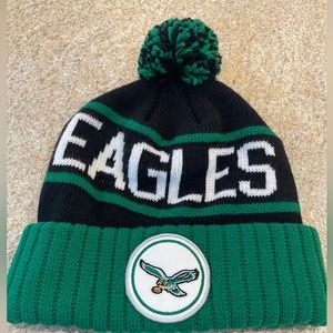 Mitchell and Ness Philadelphia Eagles Beanie Hat Pom RARE
